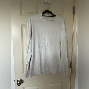 Abercrombie Men’s knit long-sleeved white T-shirt size medium tall